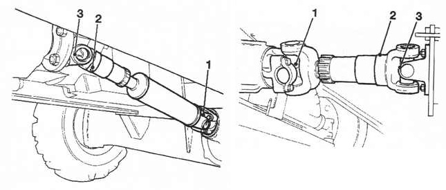 Передний приводной вал экскаватора-погрузчика JCB 3CX, JCB 4CX(3 точки смазки). Задний приводной вал (3 точки смазки)